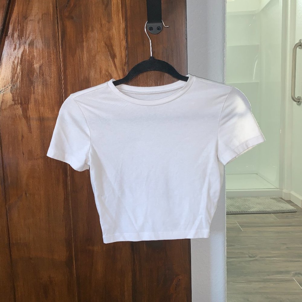 Basic white tee